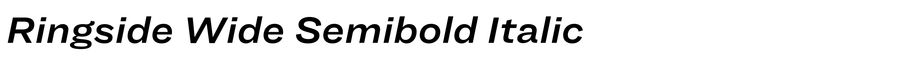 Ringside Wide Semibold Italic